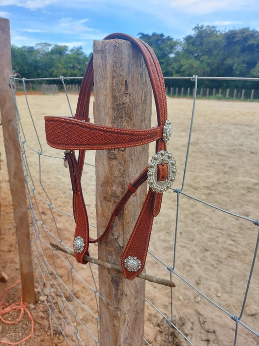 Cabezal Browband Concho/ Brillante